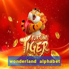 wonderland alphabet comic studio