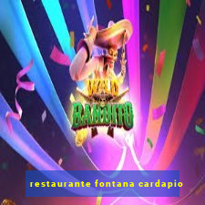 restaurante fontana cardapio