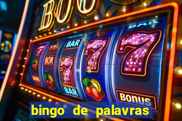 bingo de palavras 3 ano