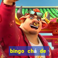 bingo chá de bebê excel